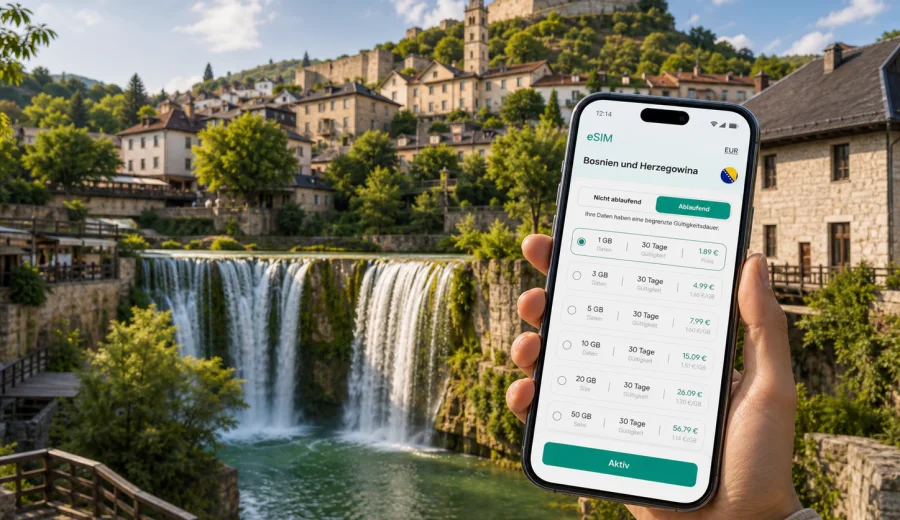 Jajce eSIM: Internet und mobile Verbindung