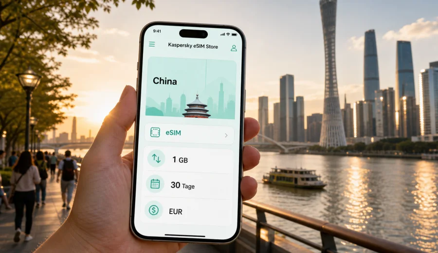 Guangzhou eSIM: mobiles Internet für China