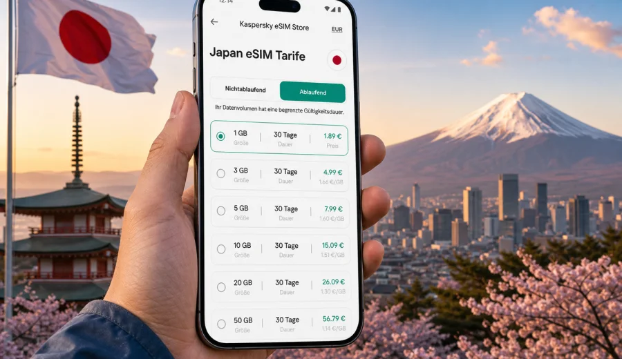 eSIM Japan: mobiles Internet für die Reise