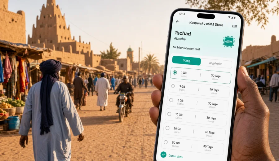 Abeche eSIM: Internet und mobile Verbindung