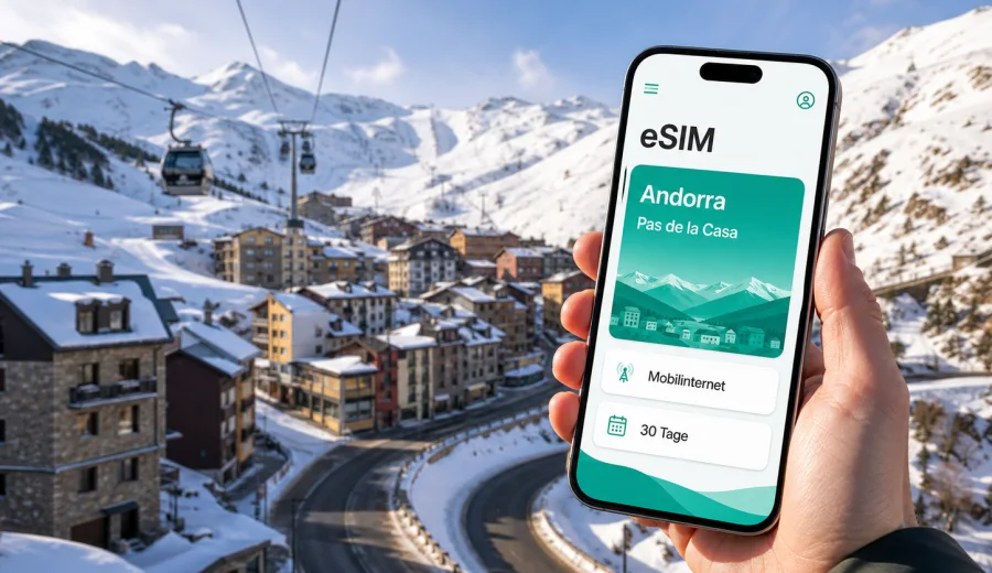Pas de la Casa eSIM: Internet in Andorra
