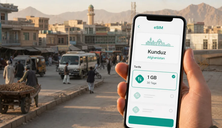 Kunduz eSIM: Internet für Ihre Reise