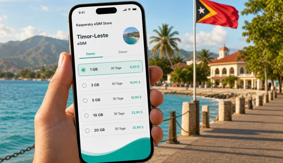 eSIM Timor-Leste: mobiles Internet auf Reisen