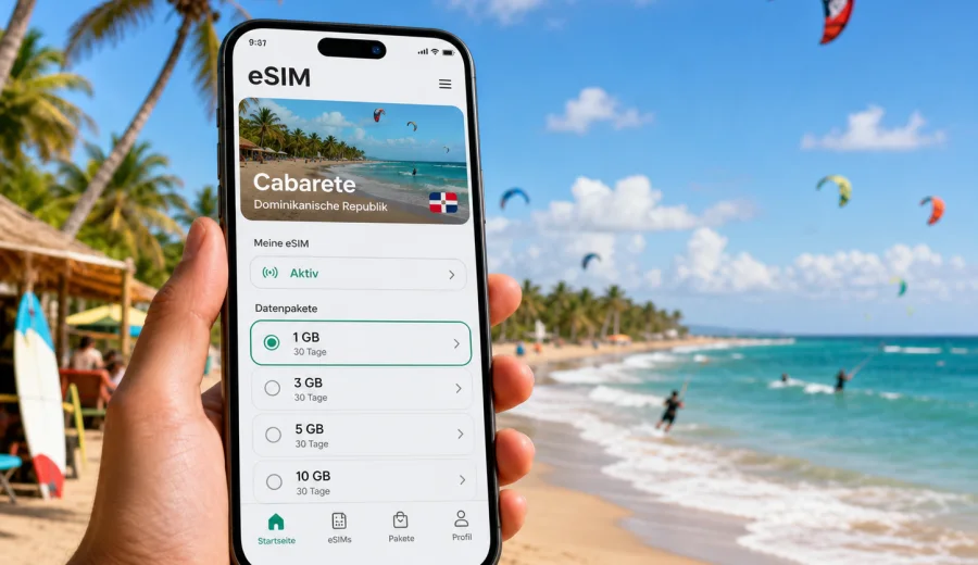 Cabarete eSIM: Internet für Ihre Reise