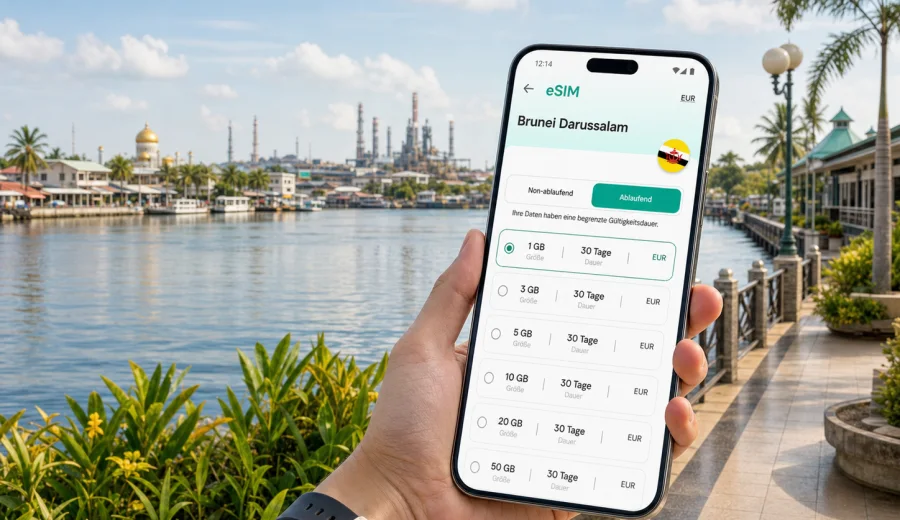 Kuala Belait eSIM: Internet für die Reise