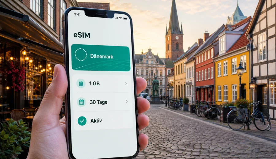 Odense eSIM: Internet und mobile Verbindung
