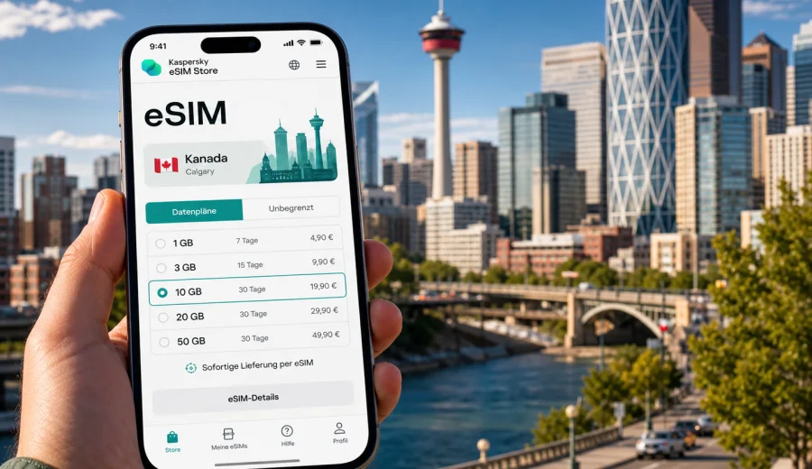 Calgary eSIM: Internet und mobile Verbindung