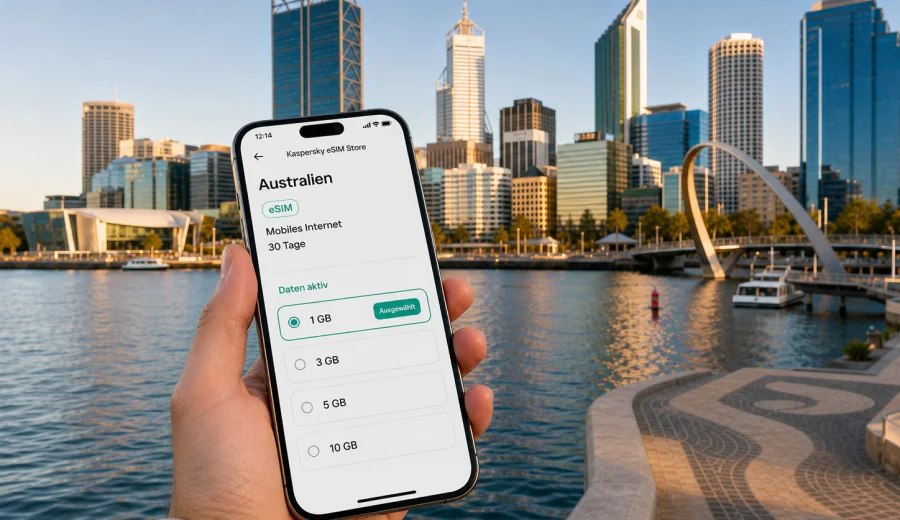 Perth eSIM: mobiles Internet für Australien