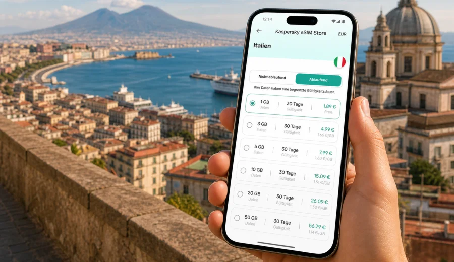 Neapel eSIM: Internet für die Italien-Reise