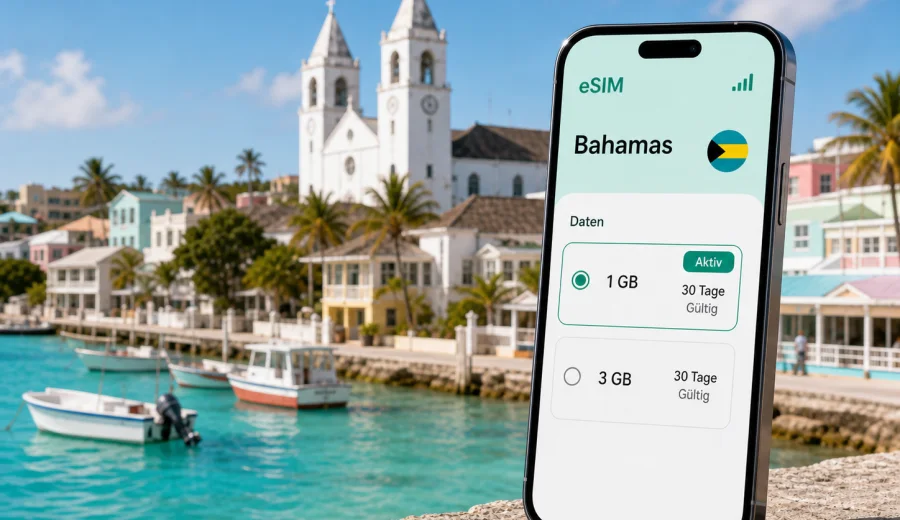 Clarence Town eSIM: Internet für Bahamas-Reisen