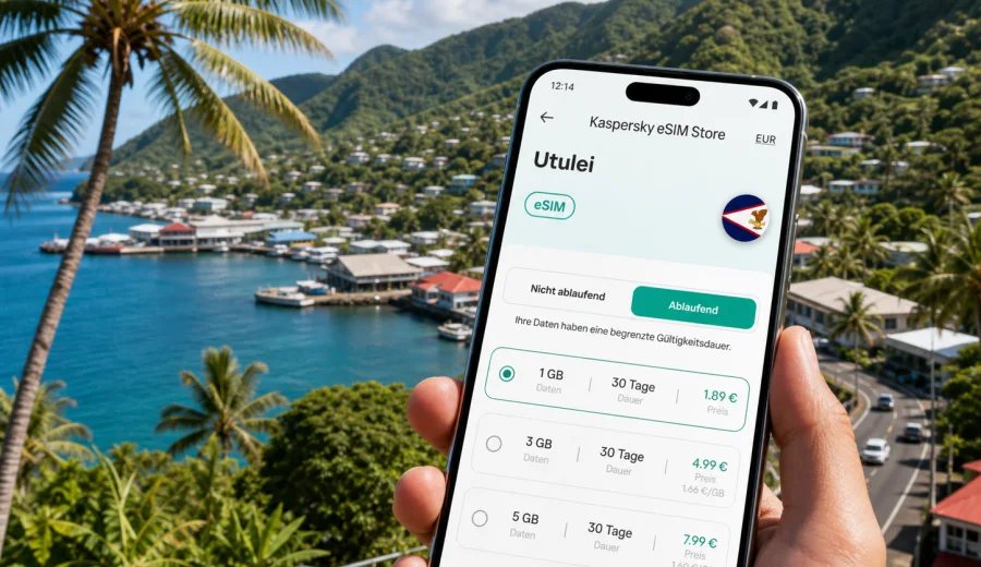 Utulei eSIM: Internet in Amerikanisch-Samoa