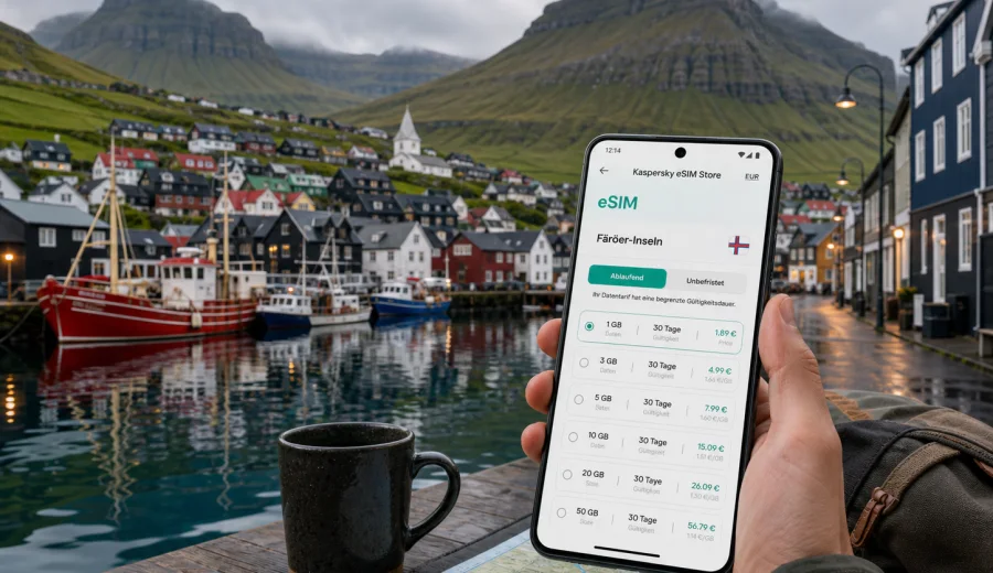 Klaksvik eSIM: Internet für die Färöer-Inseln