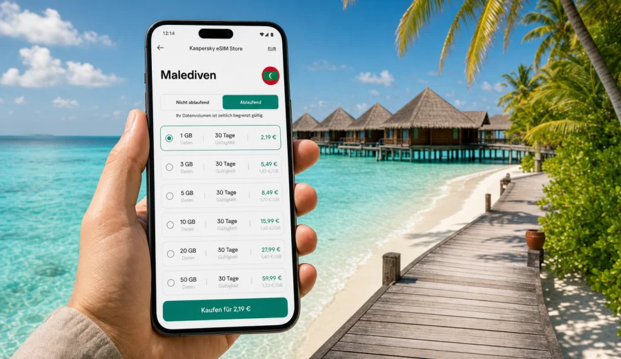 eSIM Malediven: mobile Verbindung und Internet