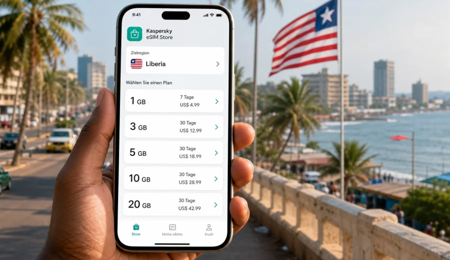 eSIM für Liberia: mobiles Internet auf Reisen