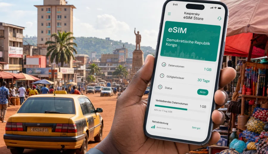 eSIM Mbuji-Mayi: mobiles Internet auf Reisen