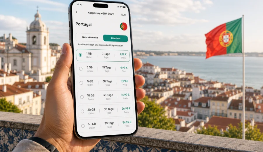 eSIM Portugal: mobiles Internet auf Reisen