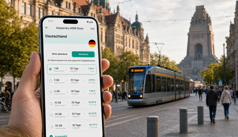 Leipzig eSIM: mobiles Internet für die Reise