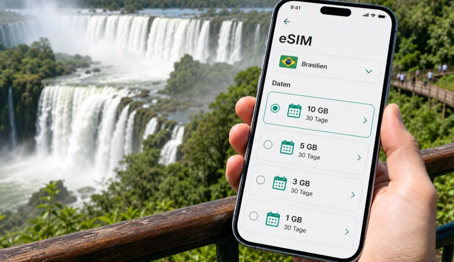 eSIM Foz do Iguacu: Internet für Brasilien