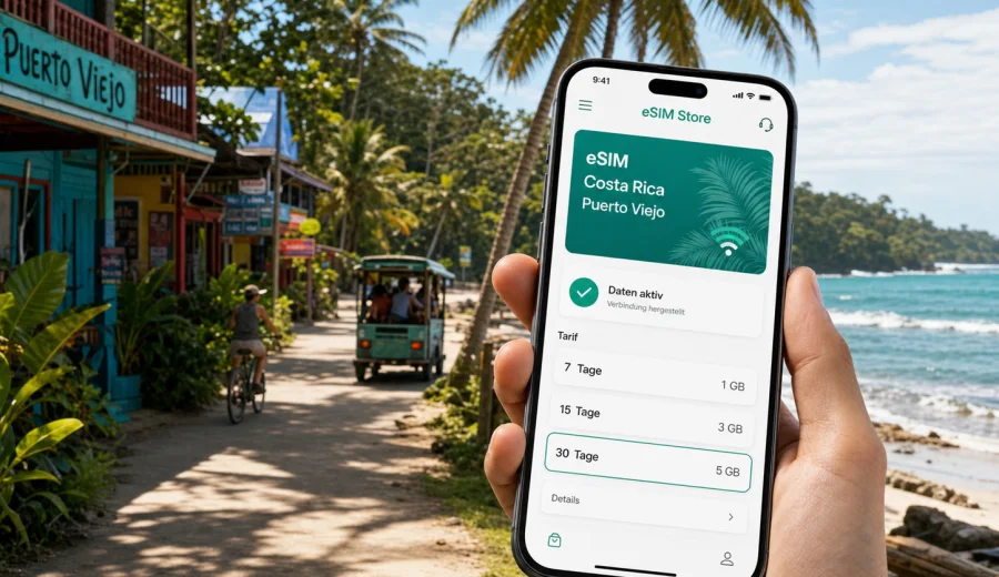 Puerto Viejo eSIM: Internet in Costa Rica