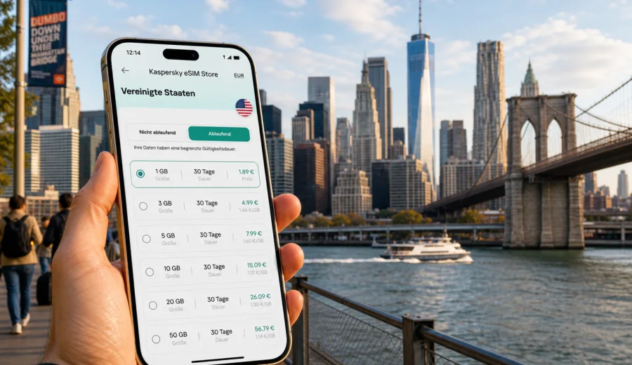 eSIM New York City: Internet für Ihre Reise