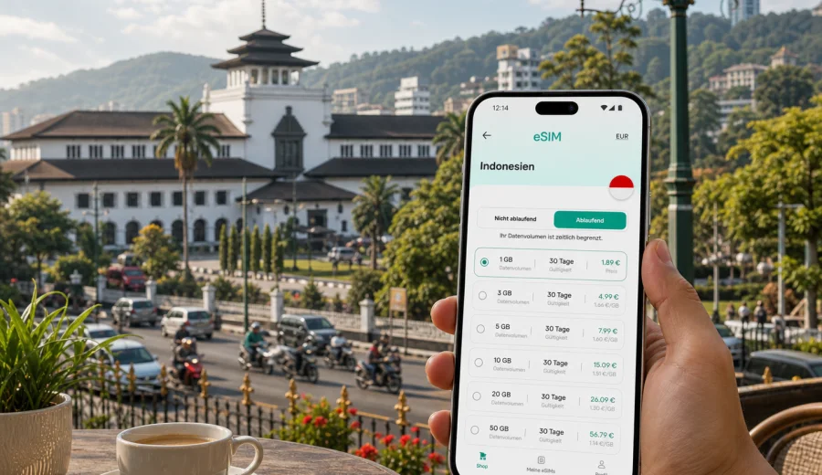 Bandung eSIM: Internet für Ihre Reise