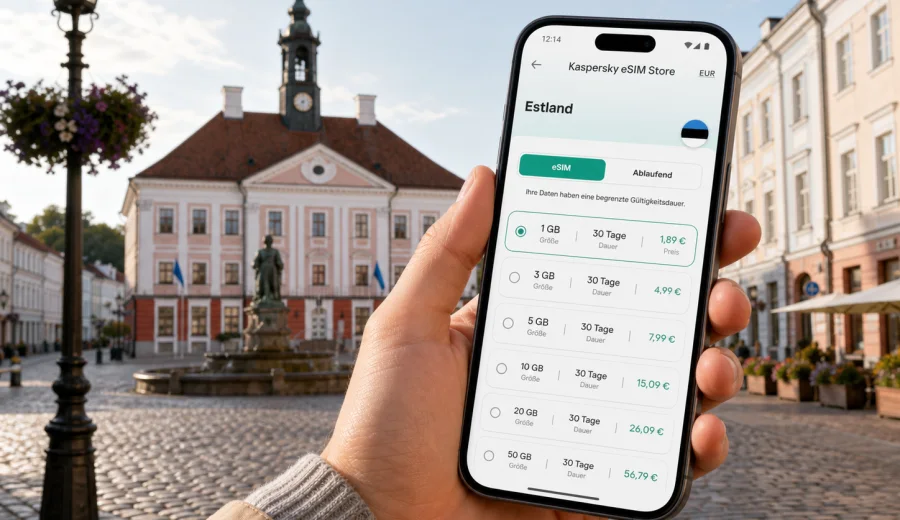 Tartu eSIM: mobiles Internet für Estland