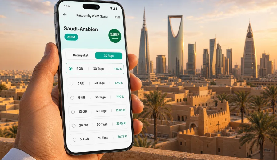 Saudi-Arabien eSIM: mobiles Internet auf Reisen