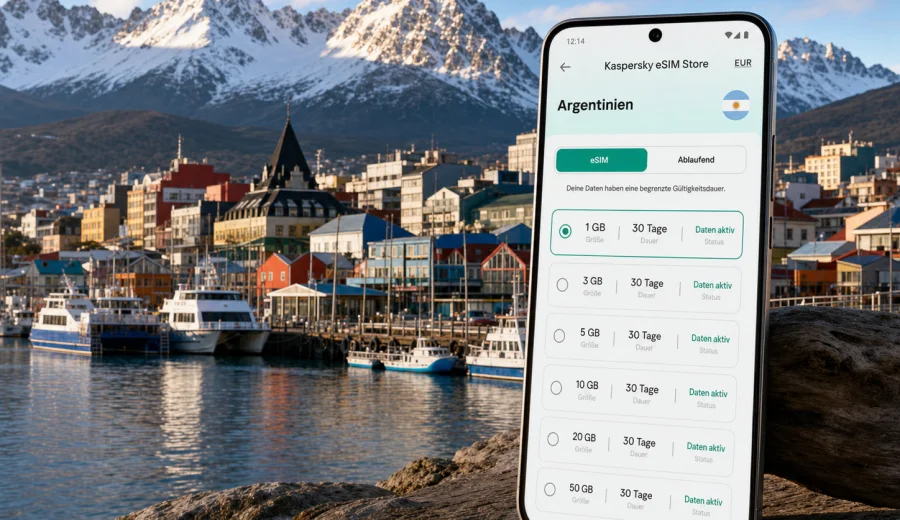 Ushuaia eSIM: mobiles Internet in Argentinien