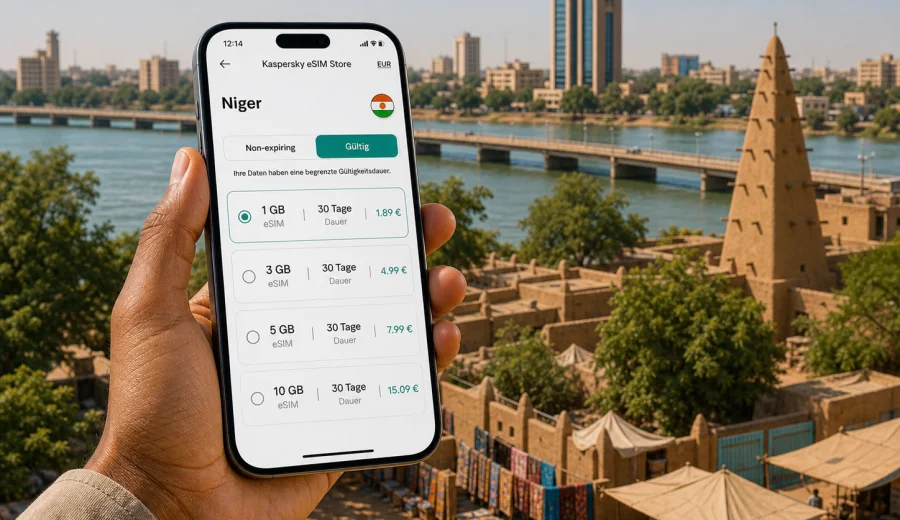 Niger eSIM: mobiles Internet auf Reisen