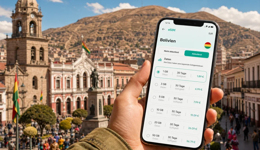 Oruro eSIM: Internet für Ihre Bolivienreise