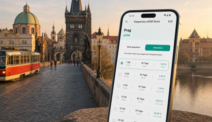 eSIM Prag: mobiles Internet für Ihre Reise