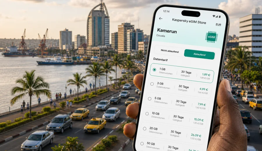eSIM Douala: mobiles Internet für Kamerun