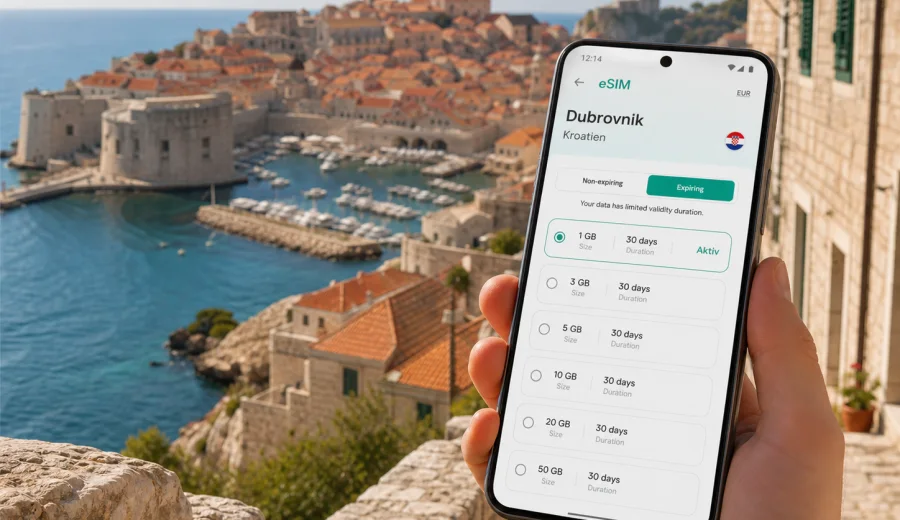 Dubrovnik eSIM: Internet für Ihre Reise