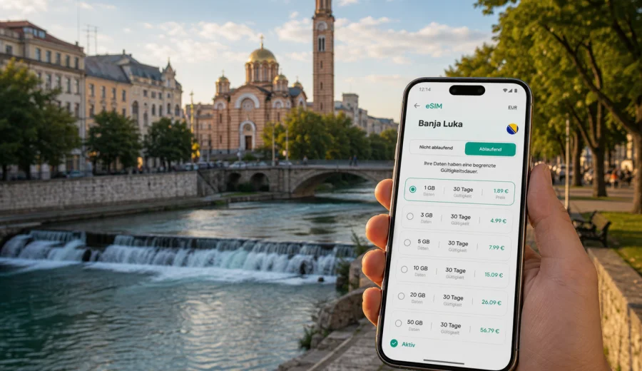 Banja Luka eSIM: Internet für die Reise