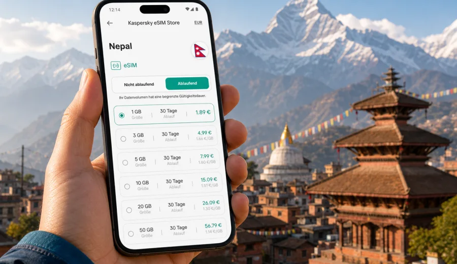 eSIM Nepal: mobile Verbindung und Internet