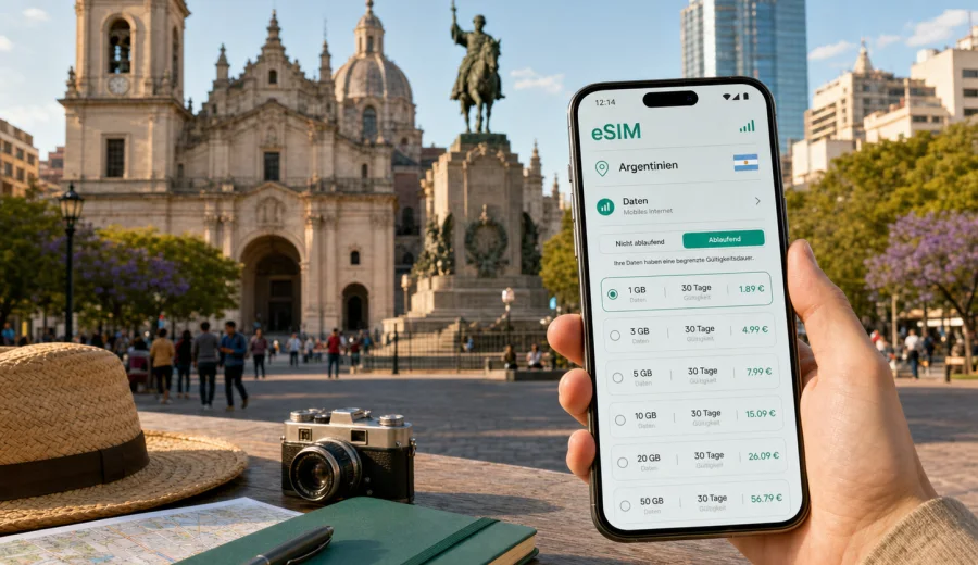 eSIM in Cordoba: mobiles Internet auf Reisen