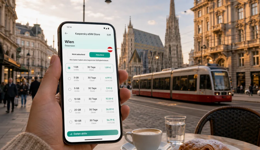 Wien eSIM: Internet und mobile Verbindung