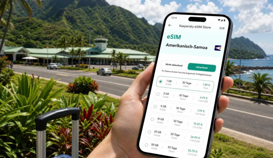 eSIM in Tafuna: mobiles Internet für die Reise