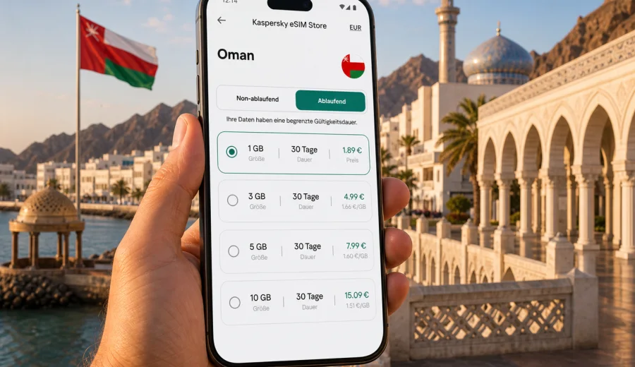 Oman eSIM: mobile Verbindung und Internet