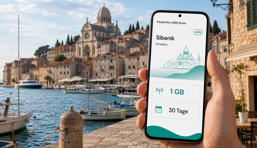 eSIM Sibenik: mobiles Internet für die Reise