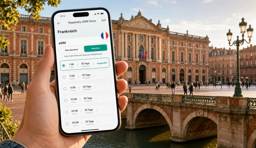 eSIM Toulouse: Internet für Ihre Reise