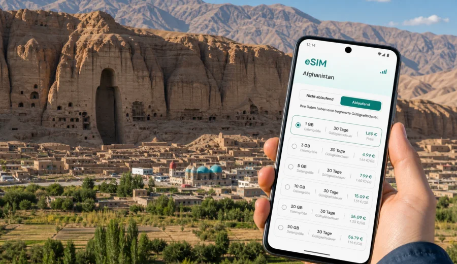 Bamiyan eSIM: mobile Verbindung und Internet