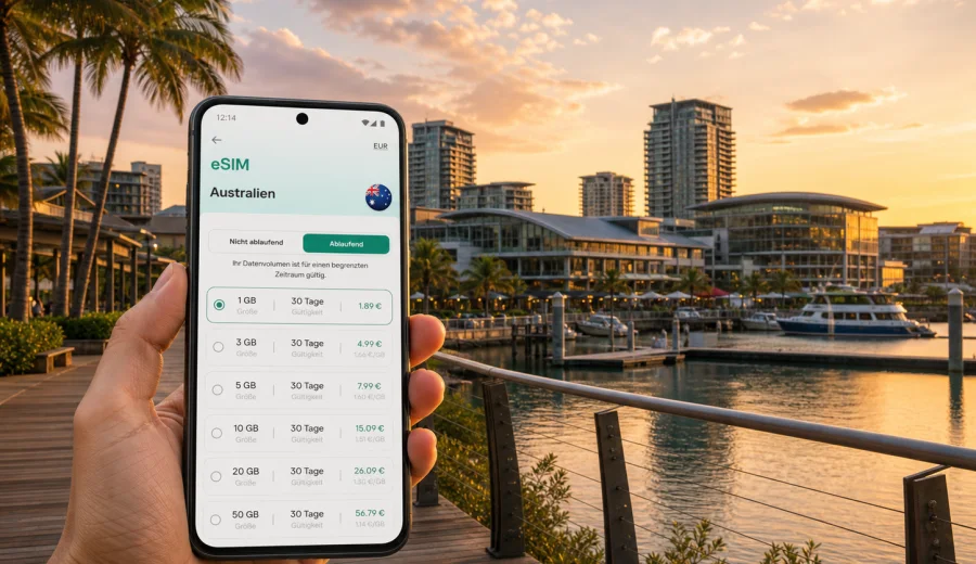 Darwin eSIM: mobiles Internet für Ihre Reise