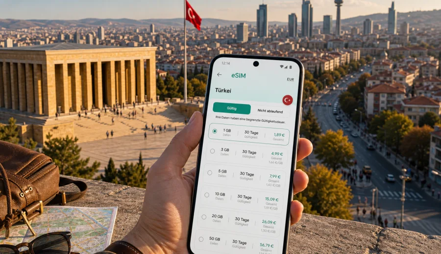 Ankara eSIM: Internet für Ihre Reise