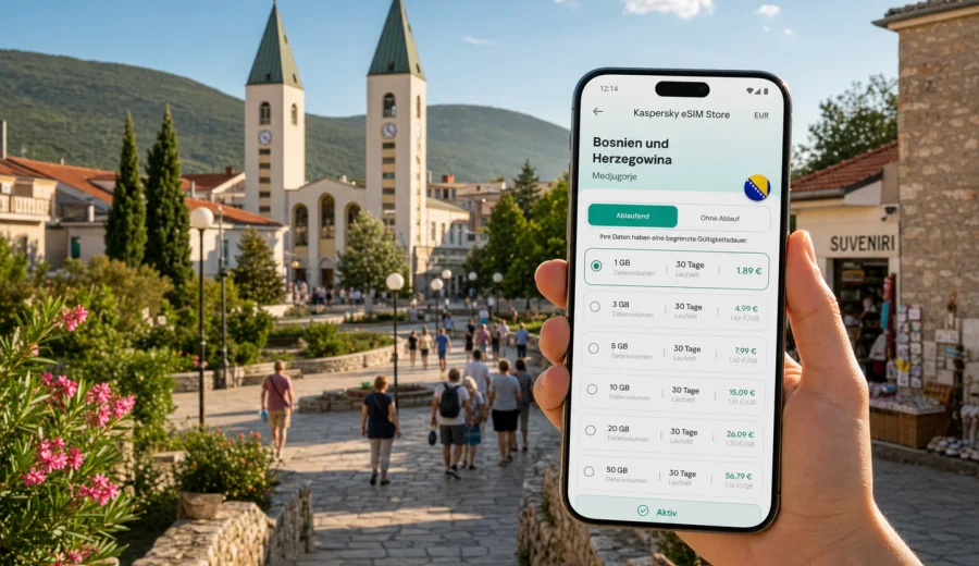 Medjugorje eSIM: Internet fÃ¼r Ihre Reise