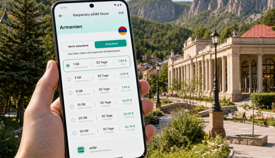 eSIM Dschermuk: Internet für Armenien-Reisen
