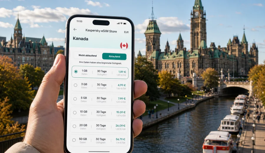 Ottawa eSIM: mobiles Internet in Kanada