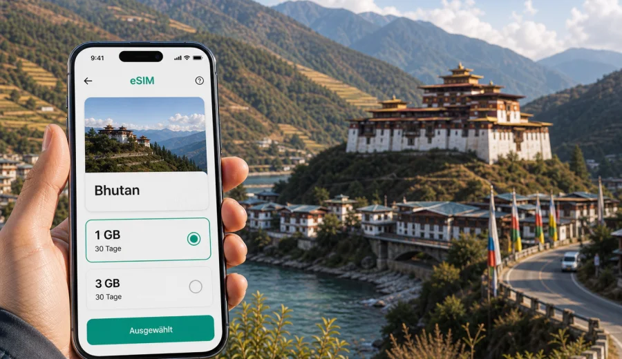 eSIM Wangdue Phodrang: Internet für die Reise