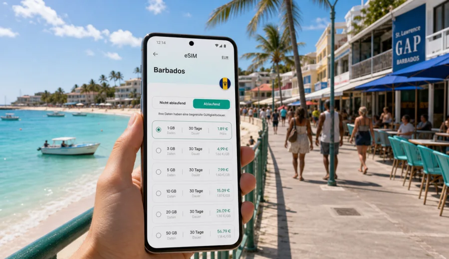 eSIM St. Lawrence Gap: Internet in Barbados