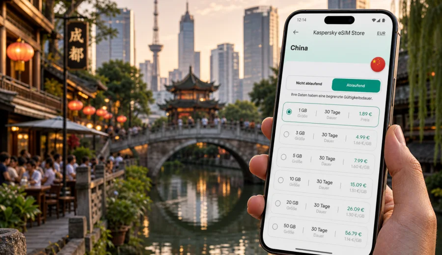 Chengdu eSIM: Internet für Ihre Reise